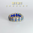 k40 Celestial Sparkle Beaded Band Ring