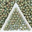 (P15) Picasso 6mm Faceted Cut Round Beads | Jewelry Making Supplies for DIY Bracelets & Necklaces
