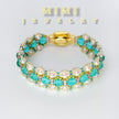 K37 Aurora Dream Beaded Cuff Bracelet