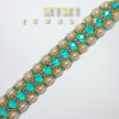 K37 Aurora Dream Beaded Cuff Bracelet