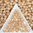 (P15) Picasso 6mm Faceted Cut Round Beads | Jewelry Making Supplies for DIY Bracelets & Necklaces