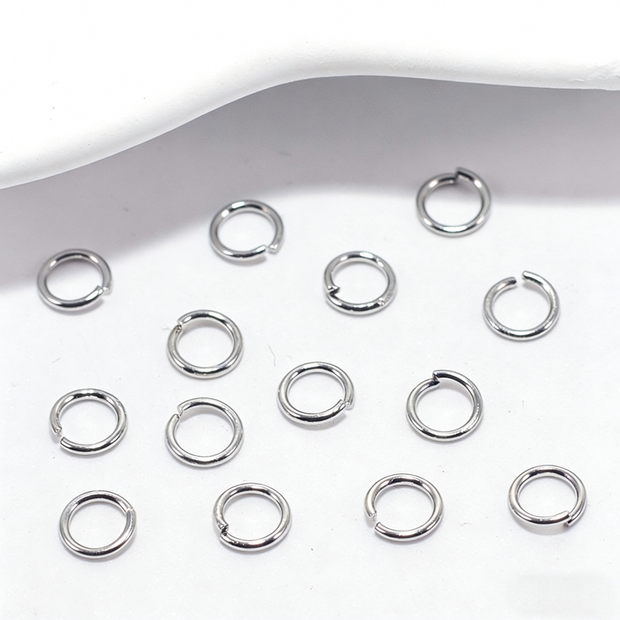 (JF12)18K Gold Smooth Jump Rings - Durable Split Rings for Bracelet & Necklace Making