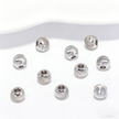 (JF15) 18K Real Gold Plated Faceted Cat-Eye Beads - Textured Round Spacer Beads for Jewelry Making