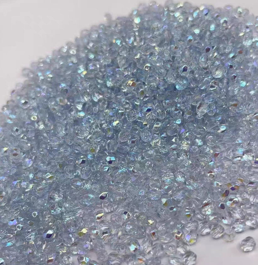 4mm Multi Color Assorted Czech Glass Fire-Polished Beads