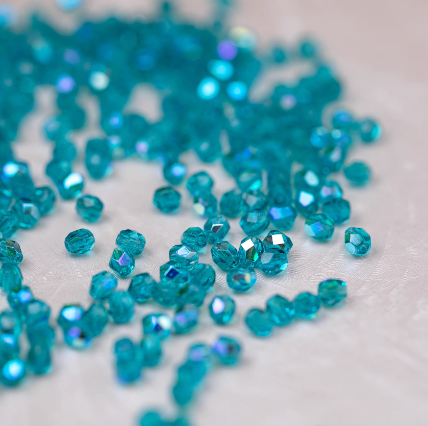 4mm Multi Color Assorted Czech Glass Fire-Polished Beads