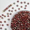 (P3) 4mm Picasso Mini Barrel Glass Beads – Rustic Glass Beads for Jewelry Making