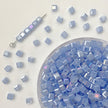 (T17) 4mm Square Crystal Glass Beads with Regular Hole - Craft Beads for Jewelry DIY