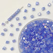 (T17) 4mm Square Crystal Glass Beads with Regular Hole - Craft Beads for Jewelry DIY