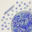 (T17) 4mm Square Crystal Glass Beads with Regular Hole - Craft Beads for Jewelry DIY