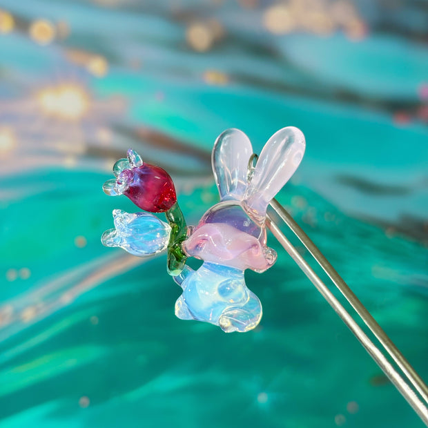 Bunny with Lilies