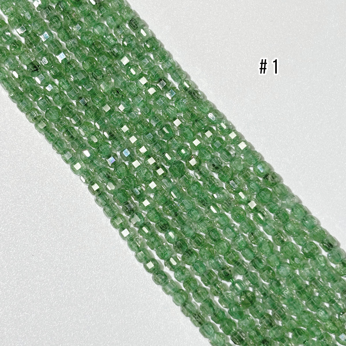 2.5mm Cube Zirconia Beads - Small Faceted Spacer Beads for Jewelry Making