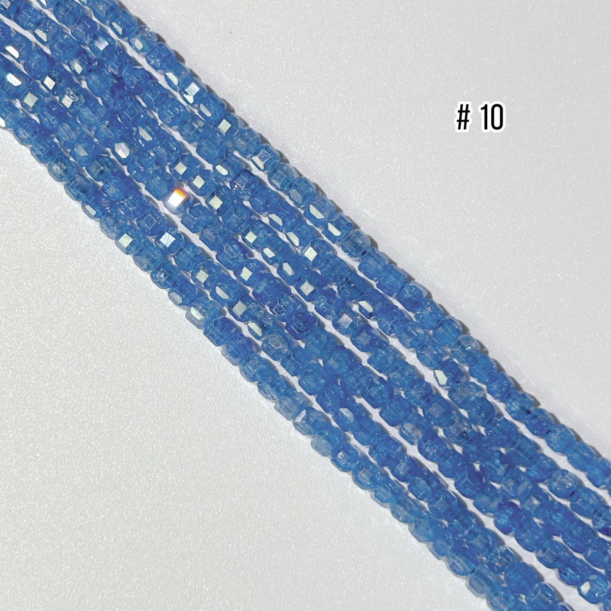 2.5mm Cube Zirconia Beads - Small Faceted Spacer Beads for Jewelry Making