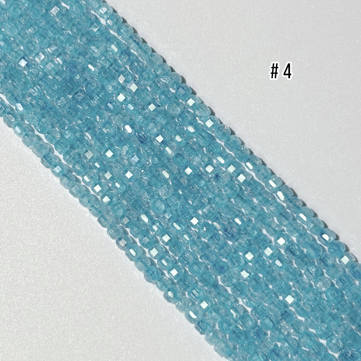 2.5mm Cube Zirconia Beads - Small Faceted Spacer Beads for Jewelry Making