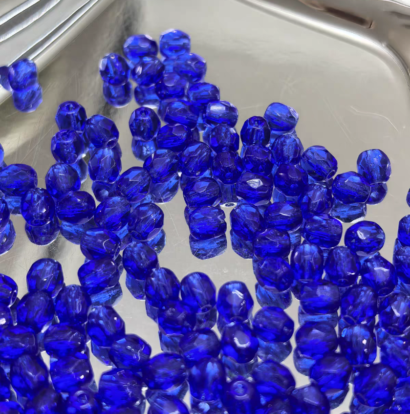 5mm Multi Color Assorted Czech Glass Fire-Polished Round Beads