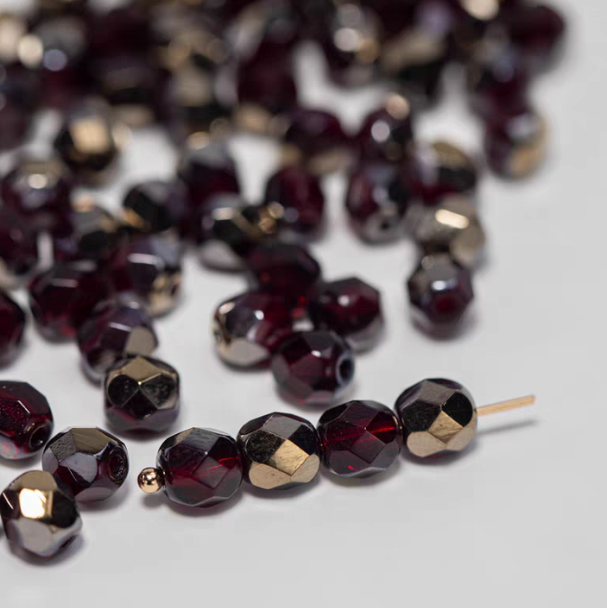 6mm Multi Color Fire Polished Beads