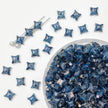 (P10) Picasso Style 2-Hole Four-Pointed Star Glass Beads - Custom Colorway