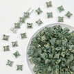 (P10) Picasso Style 2-Hole Four-Pointed Star Glass Beads - Custom Colorway