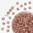 (P10) Picasso Style 2-Hole Four-Pointed Star Glass Beads - Custom Colorway