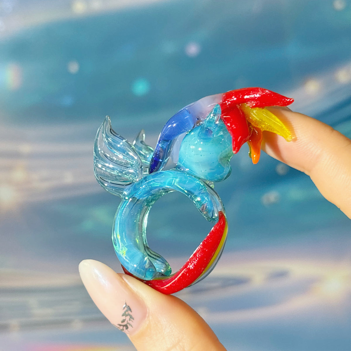 MLP Ring of Rainbow Dash (Leave Message of Ring Size When Checking out)