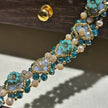 Picasso Hawaiian Flower Bracelet - Opal Faceted Glass Crystal Handmade Jewelry