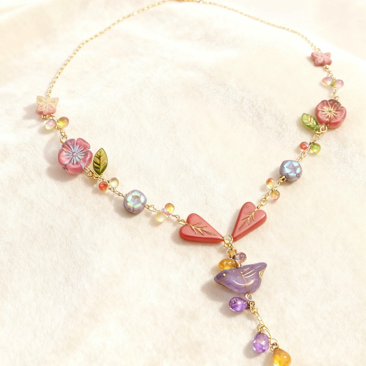 (N15) Fairycore Floral Bird