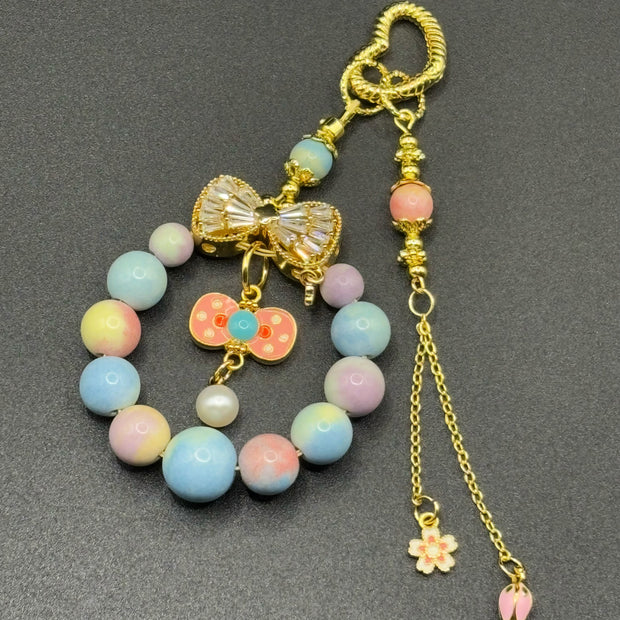 Rainbow Bling Bow